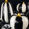 Wholesale 😍 GOTHIC GIFTS Gothic Homewares Striped | PUMPKIN DECOR SET* 👏 -DECOR Sales Store gothic gifts striped pumpkin decor set 3 700x700