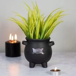 Best Pirce ⭐ GOTHIC GIFTS Gothic Homewares Triple Moon | CAULDRON PLANT POT ⌛ -DECOR Sales Store gothic gifts triple moon cauldron terracotta plant pot 4 9b37be89 9b0c 44d7 8fdc 690e89f8a523 700x700