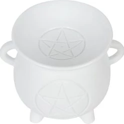 Hot Sale 😍 GOTHIC GIFTS Gothic Homewares White Pentagram Cauldron | OIL BURNER 😀 -DECOR Sales Store gothic gifts white pentagram cauldron oil burner 4 3daff8b7 9f57 4ab8 abaf 2f4c717db062 700x700