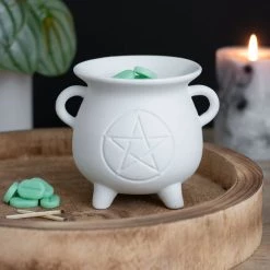 Hot Sale 😍 GOTHIC GIFTS Gothic Homewares White Pentagram Cauldron | OIL BURNER 😀 -DECOR Sales Store gothic gifts white pentagram cauldron oil burner 7 0e824d9e bbc6 4d8d bccc 0b91c0d0df68 700x700