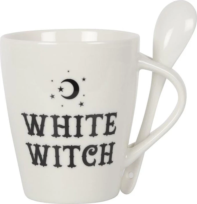 Flash Sale ✨ GOTHIC GIFTS Gothic Homewares White Witch | MUG & SPOON SET 🎁 6 Flash Sale ✨ GOTHIC GIFTS Gothic Homewares White Witch | MUG & SPOON SET 🎁 - Image 4