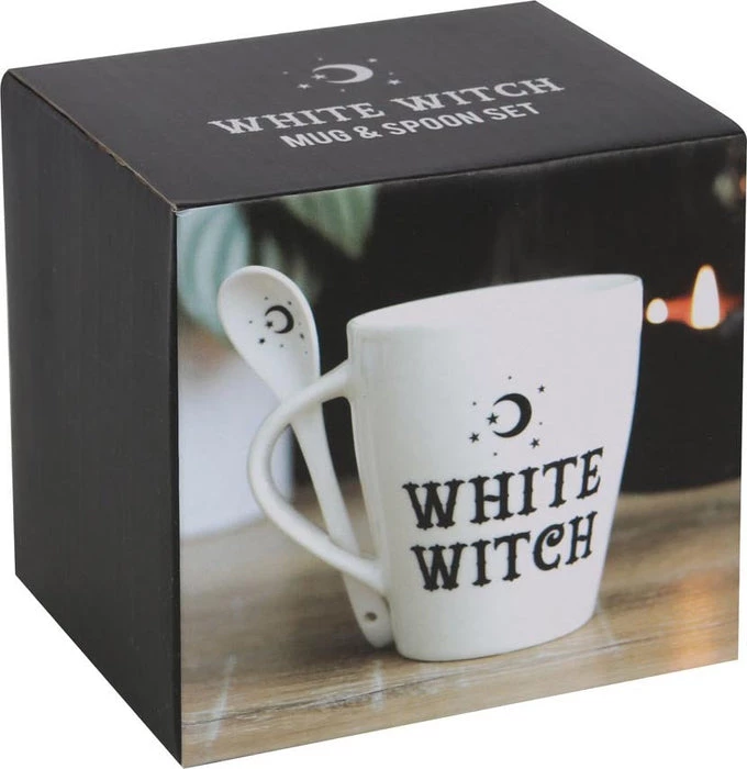Flash Sale ✨ GOTHIC GIFTS Gothic Homewares White Witch | MUG & SPOON SET 🎁 7 Flash Sale ✨ GOTHIC GIFTS Gothic Homewares White Witch | MUG & SPOON SET 🎁 - Image 5