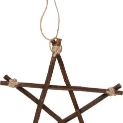 Buy 😉 GOTHIC GIFTS Pentacles & Pentagrams Willow Branch | PENTAGRAM [20cm] ❤️