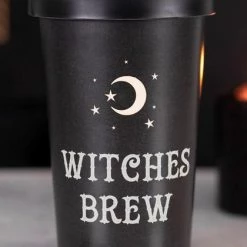 New ⌛ GOTHIC GIFTS Gothic Homewares Witches Brew | BAMBOO TRAVEL MUG 🎁