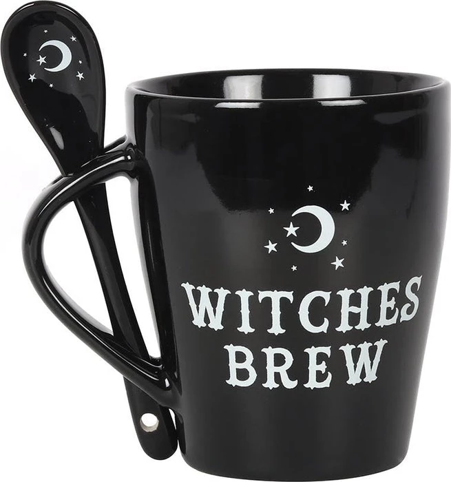 Cheap ๐ GOTHIC GIFTS Gothic Homewares Witches Brew | MUG & SPOON SET ๐ 4 Cheap ๐ GOTHIC GIFTS Gothic Homewares Witches Brew | MUG & SPOON SET ๐ - Image 2