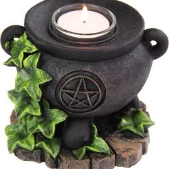 Wholesale 🔔 GOTHIC GIFTS Gothic Homewares Witches Cauldron | TEALIGHT CANDLE HOLDER ✔️