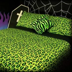 Brand new 🌟 HELLS BLANKETS All Acid Leopard | KING QUILT SET* 💯 -DECOR Sales Store hells blankets acid leopard quilt set 9 700x700