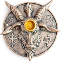 Wholesale 🔥 HOMEWARES Gothic Homewares Baphomet | INCENSE BURNER & CANDLE HOLDER 🥰 -DECOR Sales Store homewares baphomet round incense burner candle holder 3 bb786664 43d9 44bf 84ff 65b4d40ebda2 700x700