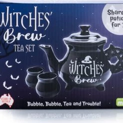 Brand new 😉 HOMEWARES Gothic Homewares Witches' Brew Cauldron | TEA SET ✔️ -DECOR Sales Store homewares witches brew cauldron tea set 5 700x700