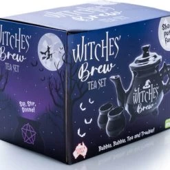 Brand new 😉 HOMEWARES Gothic Homewares Witches' Brew Cauldron | TEA SET ✔️ -DECOR Sales Store homewares witches brew cauldron tea set 6 700x700