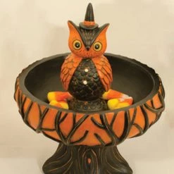 Outlet 🧨 JOHANNA PARKER 🧛 Halloween Spooky Owl | TREAT STAND 👏 -DECOR Sales Store johanna parker owl treat stand 2 700x700
