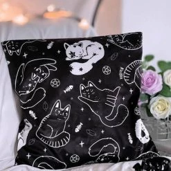 Hot Sale ⌛ KILLSTAR Cats Catnap | CUSHION COVER 👏