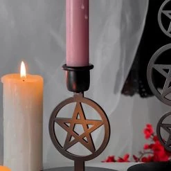 Best Sale 🤩 KILLSTAR Gothic Homewares Pentagram [Small] | CANDLESTICK 🎉