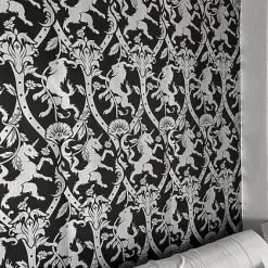 Best Sale 🛒 KILLSTAR Gothic Homewares Royal Beast [Black] | WALLPAPER" ⌛