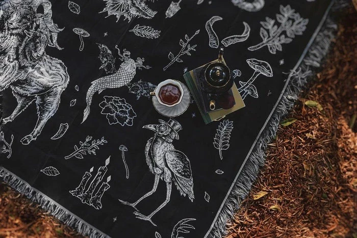Cheapest 𧨠LIVELY GHOSTS Gothic Homewares The Creatures Woven | TAPESTRY BLANKET π 8 Cheapest 𧨠LIVELY GHOSTS Gothic Homewares The Creatures Woven | TAPESTRY BLANKET π - Image 6