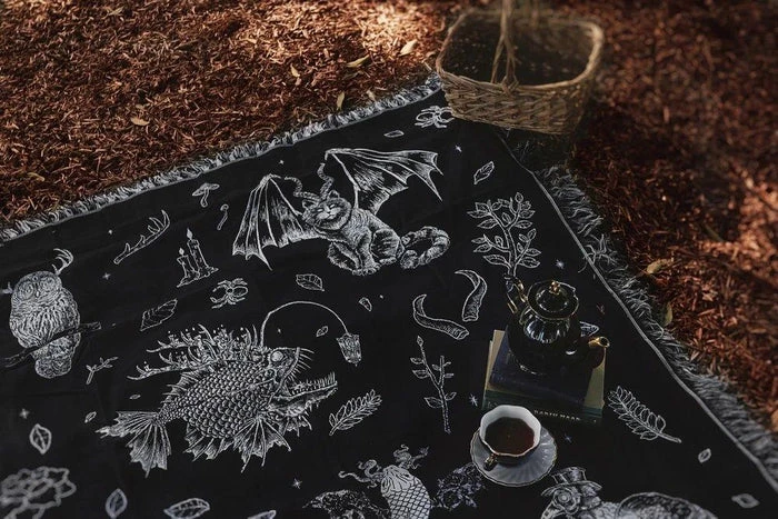 Cheapest 𧨠LIVELY GHOSTS Gothic Homewares The Creatures Woven | TAPESTRY BLANKET π 10 Cheapest 𧨠LIVELY GHOSTS Gothic Homewares The Creatures Woven | TAPESTRY BLANKET π - Image 8