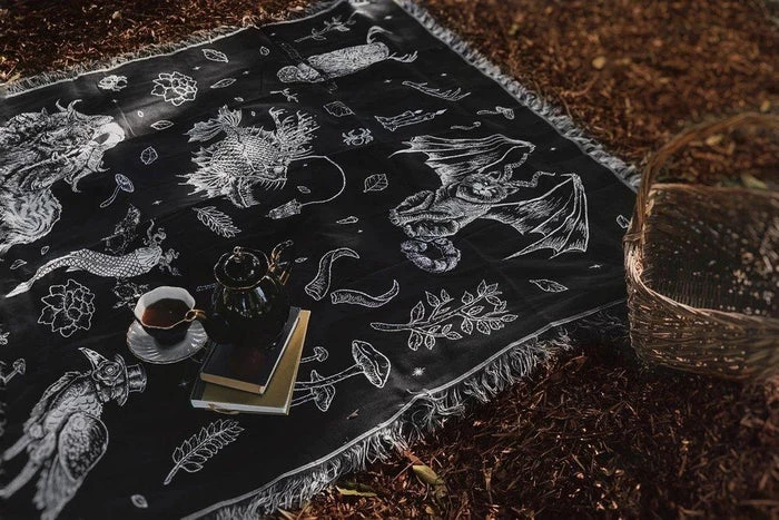 Cheapest 𧨠LIVELY GHOSTS Gothic Homewares The Creatures Woven | TAPESTRY BLANKET π 13 Cheapest 𧨠LIVELY GHOSTS Gothic Homewares The Creatures Woven | TAPESTRY BLANKET π - Image 11