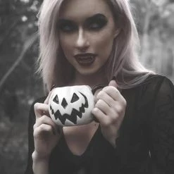 Cheapest 🎁 LIVELY GHOSTS Gothic Homewares Haunted Hallows [White Pumpkin] | MUG [LIMITED] 🤩 -DECOR Sales Store lively ghosts white pumpkin haunted hallows mug 12 dbca46b9 a537 4d13 b35a 6f2e2d18f496 700x700
