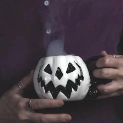 Cheapest 🎁 LIVELY GHOSTS Gothic Homewares Haunted Hallows [White Pumpkin] | MUG [LIMITED] 🤩 -DECOR Sales Store lively ghosts white pumpkin haunted hallows mug 1 c09bab70 68e4 463e be8d 9973435f4436 700x700