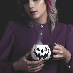 Cheapest 🎁 LIVELY GHOSTS Gothic Homewares Haunted Hallows [White Pumpkin] | MUG [LIMITED] 🤩 -DECOR Sales Store lively ghosts white pumpkin haunted hallows mug 2 e89f949a 9724 4fe6 a645 4760828853ec 700x700