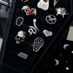 Discount 😉 MYSTICUM LUNA Gothic Homewares Cosmic Coffin | RING TRAY 🔔