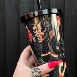 Cheapest 🔥 MYSTICUM LUNA Gothic Homewares Green Witch Mushroom | TUMBLER 🧨 -DECOR Sales Store mysticum luna green witch mushroom tumbler 3 3b7d7f30 44dc 40d3 bd50 15282cd17741 700x700