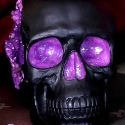 Best Pirce 😉 NEMESIS NOW Gothic Homewares Geode [Pink/Purple] | SKULL` 🧨
