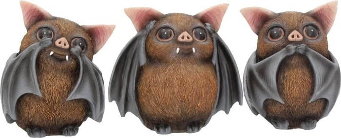 Discount ⌛ NEMESIS NOW Three Wise Bats | FIGURINE 👏 4 Discount ⌛ NEMESIS NOW Three Wise Bats | FIGURINE 👏 - Image 2