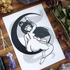 Coupon 🎁 PVMPKIN ART Gothic Homewares Divine Moon | ART PRINT 🧨 -DECOR Sales Store pvmpkin art divine moon art print 2 1075f55e 315b 4058 af88 f91d49f34538 700x700