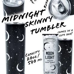 Deals ✔️ ROGUE AND WOLF Gothic Homewares Moonlight [570ml] | SKINNY TUMBLER" 👏 -DECOR Sales Store rogue and wolf moonlight 570ml skinny tumbler 3 8353edcf 6b74 4619 88f0 1e340743fee7 700x700