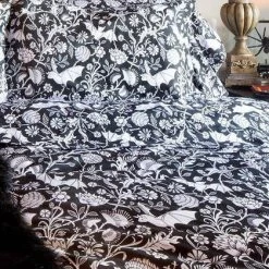 Wholesale ⭐ SIN IN LINEN Bats Elysian Fields [Black] | DOUBLE/QUEEN DUVET COVER 😀