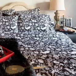 Promo 🤩 SIN IN LINEN Bats Elysian Fields [Black] | KING DUVET COVER ⌛ -DECOR Sales Store sin in linen elysian fields black duvet cover 5 45531997 e4ac 48e8 9e3c 04a532fb5711 700x700