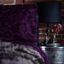 Buy ⌛ SIN IN LINEN Bats Elysian Fields [Purple] | STANDARD PILLOWCASE SET 👍 -DECOR Sales Store sin in linen elysian fields purple double sheet set 03 c3dfeef6 8be6 44ab 8a89 5b8faa448a0d 700x700