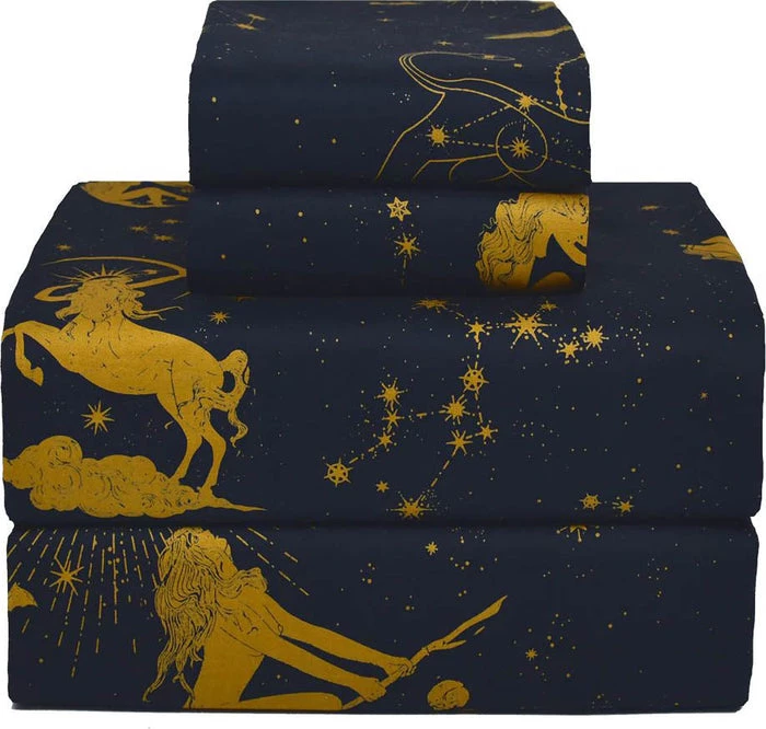 Discount 🤩 SIN IN LINEN All Heavenly Bodies | KING SHEET SET 🥰 6 Discount 🤩 SIN IN LINEN All Heavenly Bodies | KING SHEET SET 🥰 - Image 4