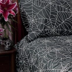 Best deal 🤩 SIN IN LINEN Gothic Homewares Spider Web | DOUBLE/QUEEN DUVET COVER 🌟