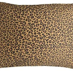 Budget 💯 SIN IN LINEN All Wild Side Leopard [Gold] | STANDARD PILLOWCASE SET 👏