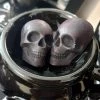 Best Sale 😍 THE BLACKENED TEETH Gothic Homewares Skull [Charcoal Black] | SCENTED WAX MELTS 🥰