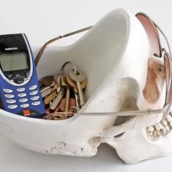 Buy 💯 SUCK UK Gothic Homewares Skull | BOWL [WHITE] 💯 -DECOR Sales Store skull white tidy 3 700x700