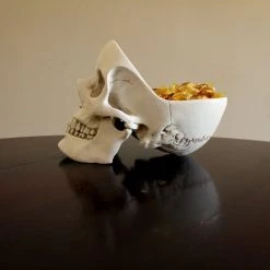 Buy 💯 SUCK UK Gothic Homewares Skull | BOWL [WHITE] 💯 -DECOR Sales Store skull white tidy 7 700x700