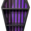 Deals 🌟 SOURPUSS Gothic Homewares Coffin [Black/Purple Striped] | SHELF* 😉 -DECOR Sales Store sourpuss coffin black purple striped shelf 1 41b02104 516e 454d 8bb3 2350300540af 700x700