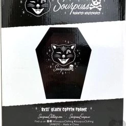 Hot Sale 😀 SOURPUSS 🧛 Halloween Coffin | FRAME 👏 -DECOR Sales Store sourpuss coffin frame 01 700x700