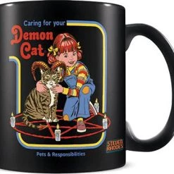 Hot Sale 🔥 STEVEN RHODES Cats Demon Cat [Black] | COFFEE MUG 🔥