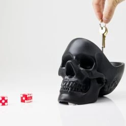 Best Pirce 😀 SUCK UK The Nightmare Before 🎁 Christmas Skull | BOWL [BLACK] ❤️ -DECOR Sales Store suk uk black skull bowl 5 700x700