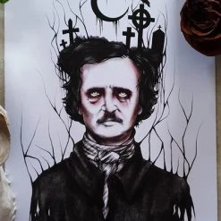 Brand new 😉 THE BLACK CVLT Edgar Allan Poe | Nevermore ART PRINT 😍