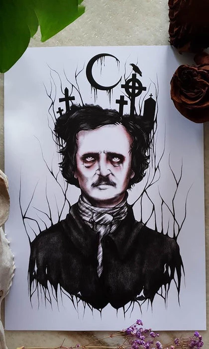 Brand new ๐ THE BLACK CVLT Edgar Allan Poe | Nevermore ART PRINT ๐ 3 Brand new ๐ THE BLACK CVLT Edgar Allan Poe | Nevermore ART PRINT ๐