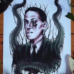 Buy 𧨠THE BLACK CVLT All H.P. Lovecraft | A4 ART PRINT π