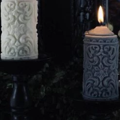 Promo 👏 THE BLACKENED TEETH Gothic Homewares Mildred Gothic Pillar | CANDLE ✔️