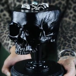 Flash Sale 🌟 THE BLACKENED TEETH Gothic Homewares Skull [Black] | JEWELLERY HOLDER 😍