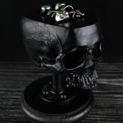 Flash Sale 🌟 THE BLACKENED TEETH Gothic Homewares Skull [Black] | JEWELLERY HOLDER 😍 -DECOR Sales Store the blackened teeth skull black jewellery holder 4 f12ce637 bf43 473e a020 255c65dbca49 700x700