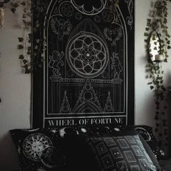 Outlet 💯 THE PRETTY CULT Gothic Homewares Wheel Of Fortune | TAPESTRY 👍 -DECOR Sales Store the pretty cult wheel of fortune tapestry 3 4f14865e d9ae 49d4 babf fdc603ade659 700x700
